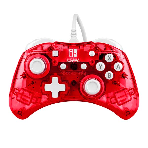 Káblový ovládač PDP Rock Candy Mini pre Nintendo Switch, Stormin Cherry