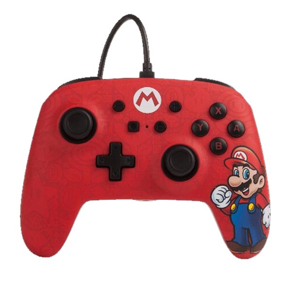 Káblový ovládač PowerA Enhanced pre Nintendo Switch, Mario