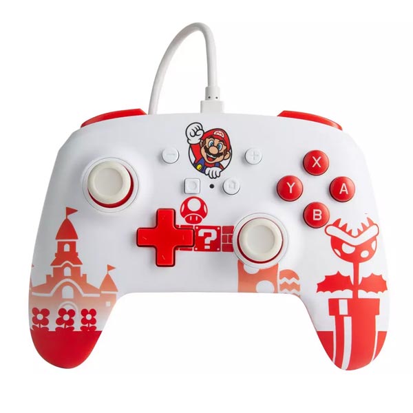 Káblový ovládač PowerA Enhanced pre Nintendo Switch, Mario WM.com 1519186-01