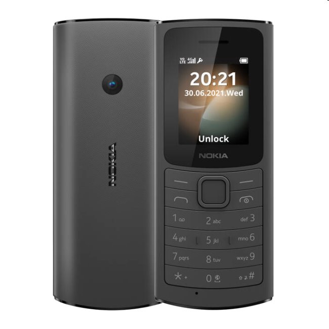 Nokia 110 4G, Dual SIM, black 16LYRB01A09