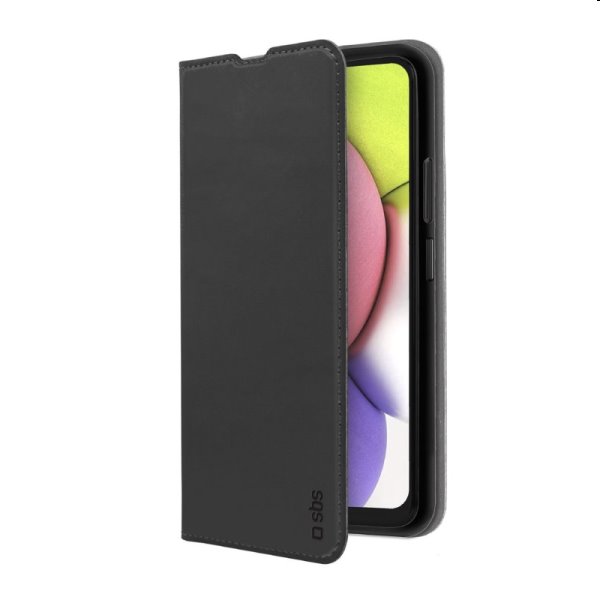 SBS Book Wallet Lite for Samsung Galaxy A03, black - OPENBOX (Rozbalený tovar s plnou zárukou)