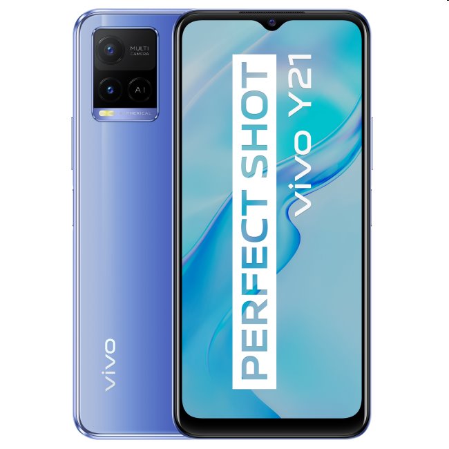 Vivo Y21, 4/64GB, kovová modrá - vystavený kus