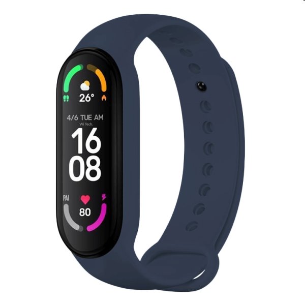 FIXED Silikónový remienok pre Xiaomi Band 7/ Mi Band 6/ Mi Band 5, modrá