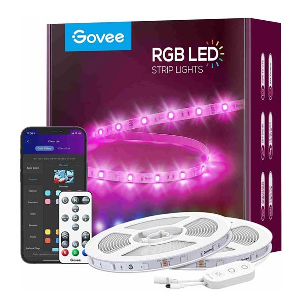 Govee WiFi RGB Smart LED pás s ovládačom, 15 m