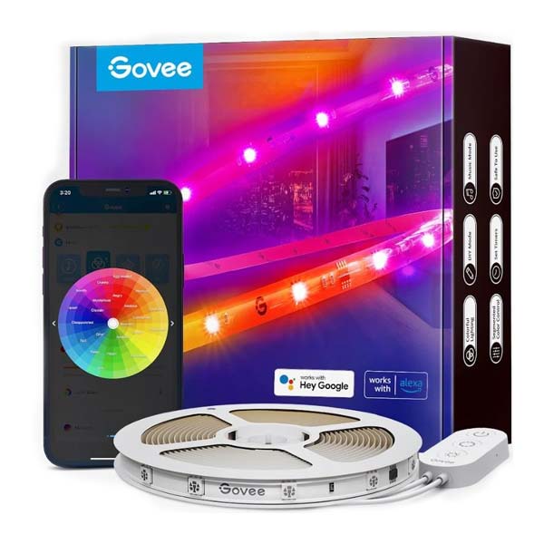 Govee WiFi RGBIC Smart PRO LED extra odolný pás, 5 m