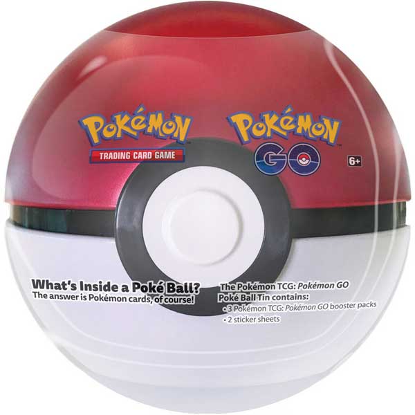 Kartová hra Pokémon TCG Go Ball Tin White Red (Pokémon).