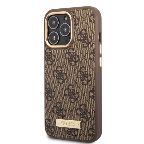 Zadný kryt Guess PU 4G MagSafe pre Apple iPhone 13 Pro, hnedá Zadný kryt Guess PU 4G MagSafe pre Apple iPhone 13 Pro, hnedá