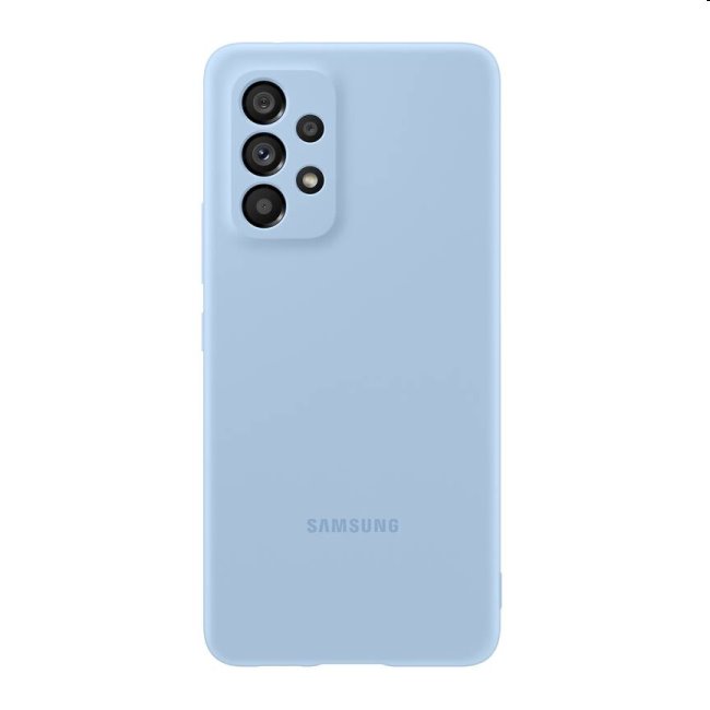 Zadný kryt Silicone Cover pre Samsung Galaxy A53 5G, svetlomodrá