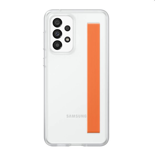Zadný kryt Slim Strap Cover pre Samsung Galaxy A33 5G, transparent EF-XA336CTEGWW