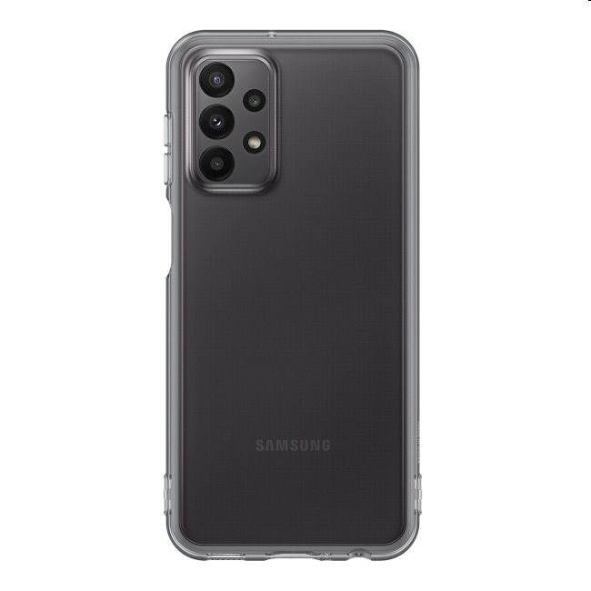 Zadný kryt Soft Clear Cover pre Samsung Galaxy A23, čierna EF-QA235TBEGWW