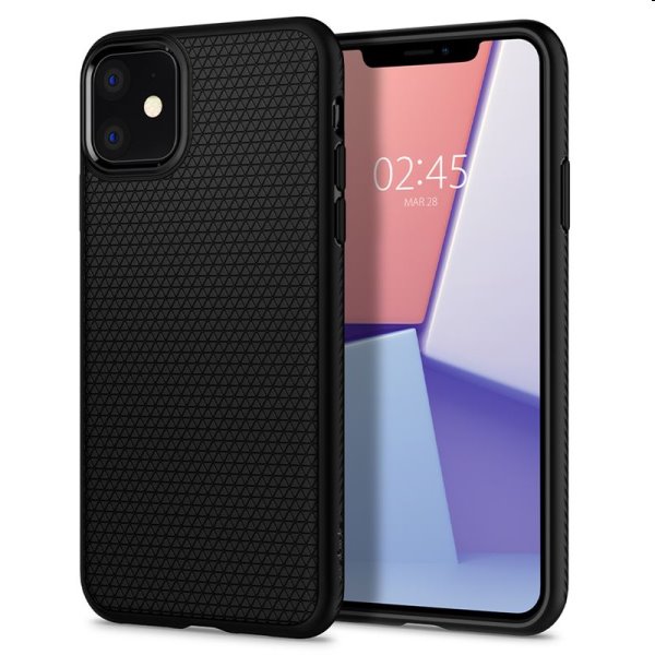 Zadný kryt Zadný kryt Spigen Liquid Air pre Apple iPhone 11, čierna