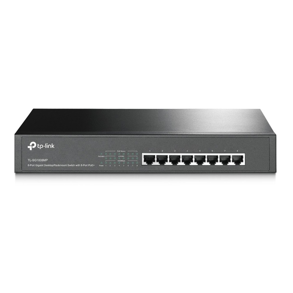 E-shop TP-Link TL-SG1008MP 8xGb Rack switch switch 153 W POE+, kovový TL-SG1008MP