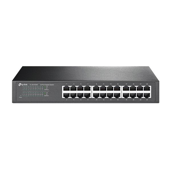 TP-Link TL-SG1024D, 24 portov gigabitový sieťový switch stolnýrack TL-SG1024D