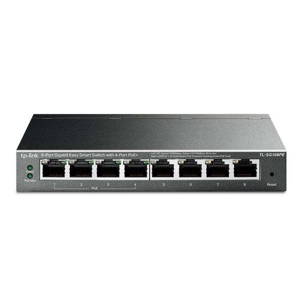 TP-Link TL-SG108PE [8-portový gigabitový Easy Smart switch se 4 PoE porty]