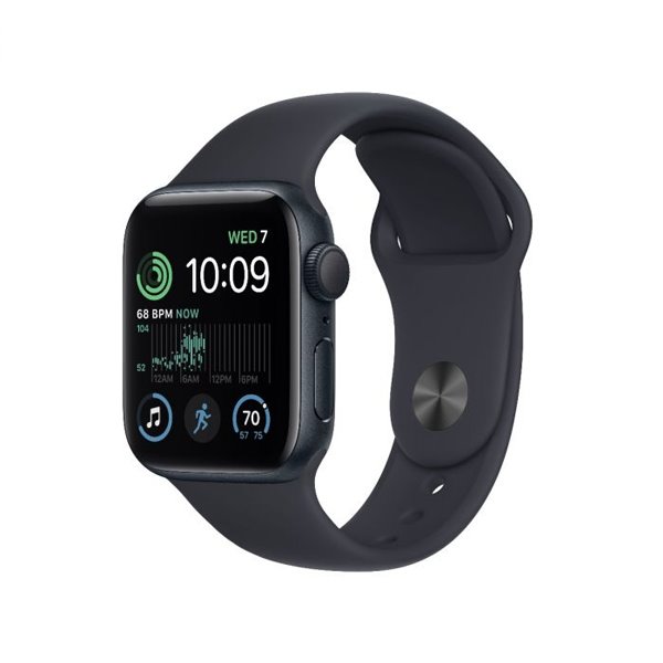 Apple Watch SE GPS 40mm Midnight Aluminium Case with Midnight Sport Band - Regular