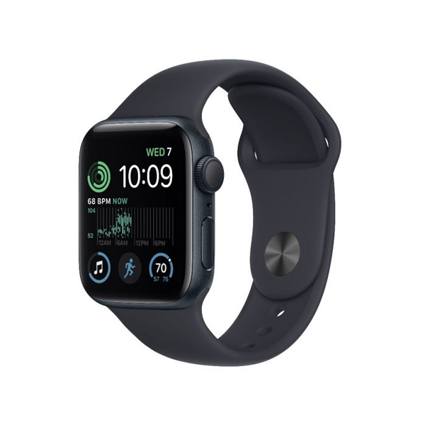 Apple Watch SE 2 GPS 44mm Midnight Aluminium Case, Trieda A - použité, záruka 12 mesiacov