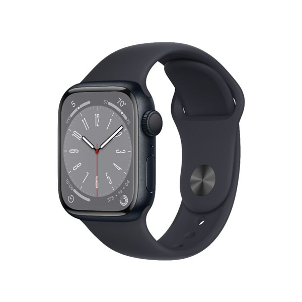 E-shop Apple Watch Series 8 GPS 41mm polnočná , hliníkové puzdro so športovým remienkom polnočná MNP53CSA