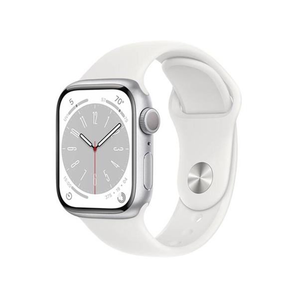 Apple Watch Series 8 GPS 41mm Silver Aluminium Case, Trieda B - použité, záruka 12 mesiacov
