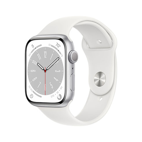 Apple Watch Series 8 GPS 45mm Silver Aluminium Case, Trieda C - použité, záruka 12 mesiacov
