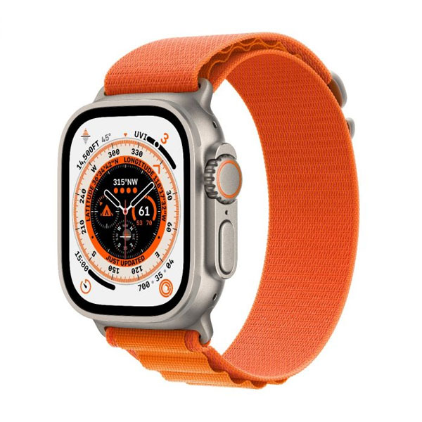 Apple Watch Ultra GPS + Cellular 49mm Titanium Case, Trieda A - použité, záruka 12 mesiacov