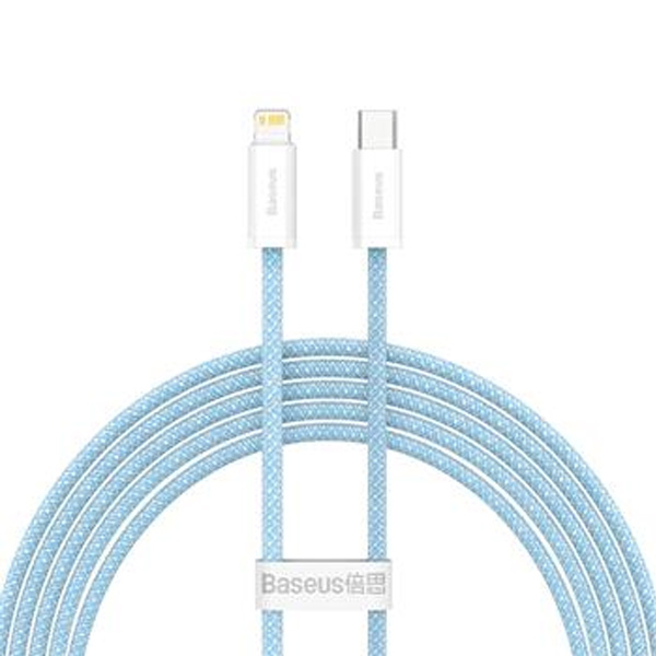 Baseus rýchlo nabíjací datový kábel USB-C/Lightning 2m, modrý Baseus rýchlo nabíjací datový kábel USB-C/Lightning 2m, modrý