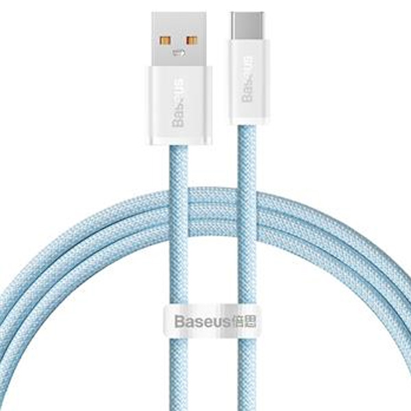 Baseus rýchlo nabíjací datový kábel USB/USB-C 1m, modrý 57983110061
