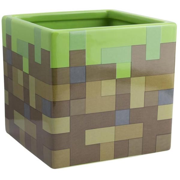 Grass Block Pen Plant Pot (Minecraft) PP9465MCF