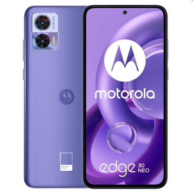 Motorola Edge 30 Neo, 8/128GB, Very Peri, Trieda C - použité, záruka 12 mesiacov