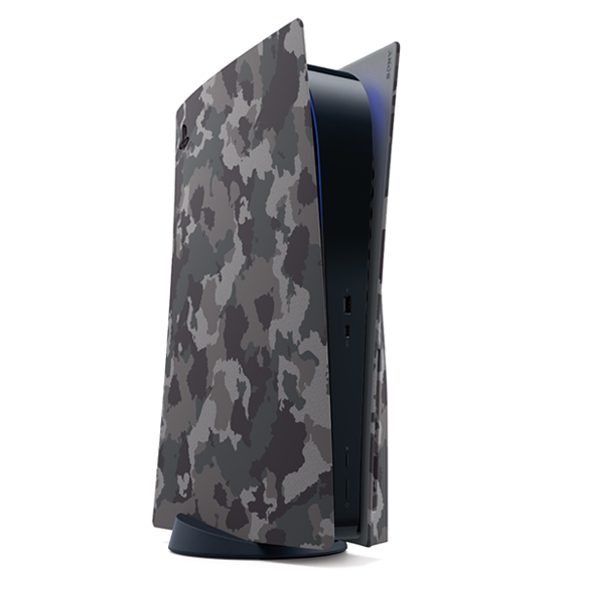 Kryt na konzolu PlayStation 5, gray camouflage