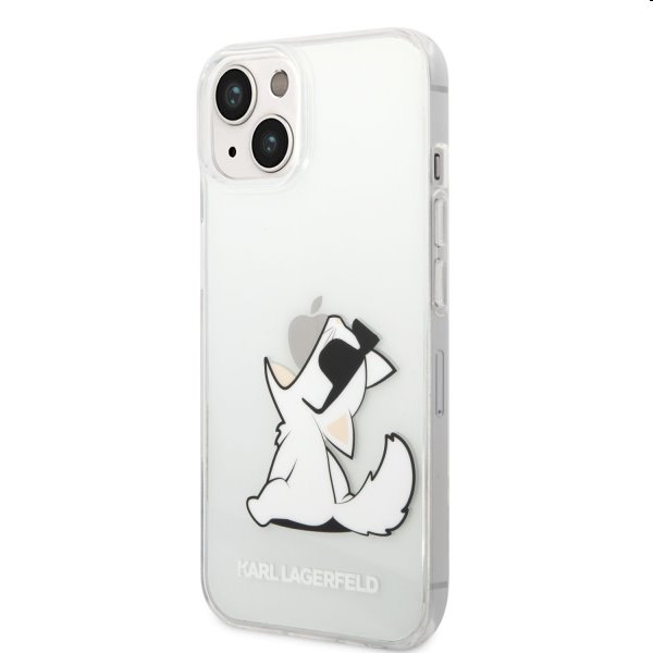 Puzdro Karl Lagerfeld PC/TPU Choupette Eat for Apple iPhone 14 Plus, transparent
