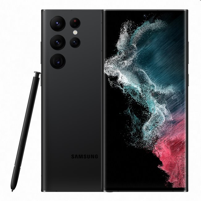 Samsung Galaxy S22 Ultra, 8/128GB, black, Trieda C - použité, záruka 12 mesiacov