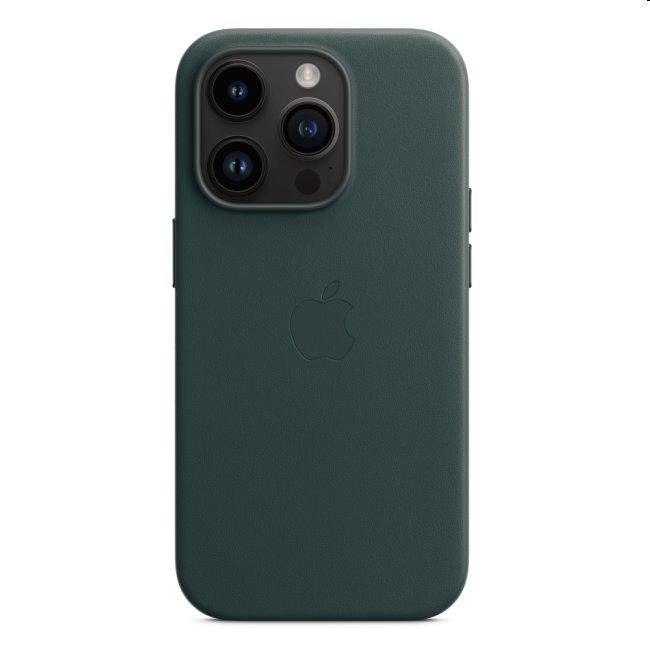 Apple iPhone 14 Pro Leather Case with MagSafe, forest green