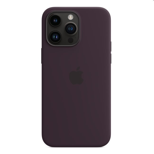 Silikónový zadný kryt pre Apple iPhone 14 Pro Max s MagSafe, bazovo fialová