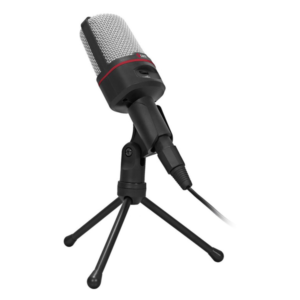 Mikrofón C-TECH MIC-02, čierny