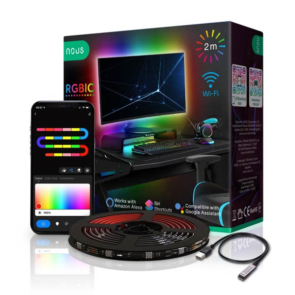 E-shop Nous Smart LED 2m TV RGB+IC STRIP WiFi F9