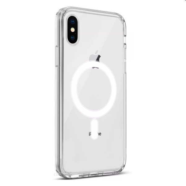 Zadný kryt ER Case Ice Snap s MagSafe pre Apple iPhone XS/X, transparentná