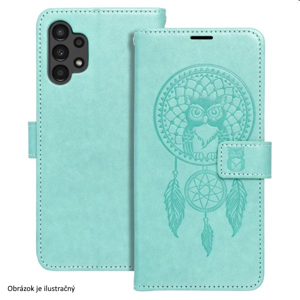 Puzdro MEZZO Book dreamcatcher pre Samsung Galaxy A53, zelené