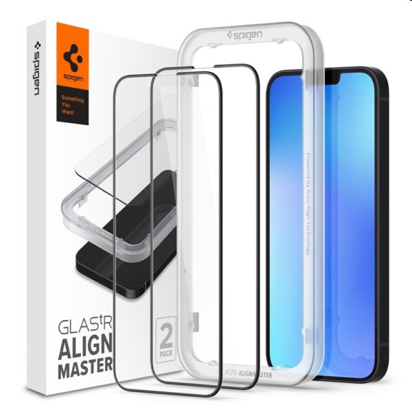 SPIGEN 34704
SPIGEN ALM FC 3D sklo Apple iPhone 14 Plus / iPhone 13 Pro Max čierne - 2 kusy