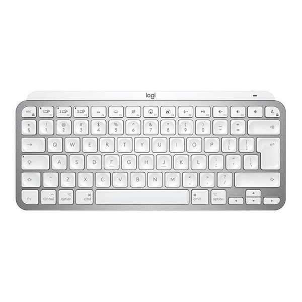 Logitech MX Keys Mini For Mac Minimalist Wireless Illuminated Keyboard - Pale Grey - US INT'L 920-010526