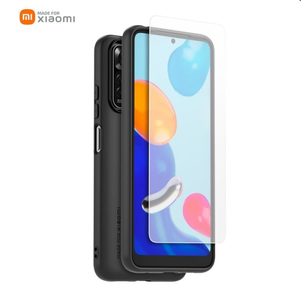 Zadný kryt a ochranné sklo Made for Xiaomi TPU pre Xiaomi Redmi Note 11/11s, čierna