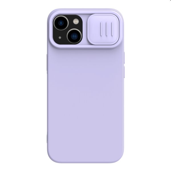 Zadný silikónový kryt Nillkin CamShield Silky pre Apple iPhone 14 Plus, fialová