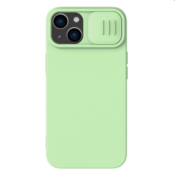 Zadný silikónový kryt Nillkin CamShield Silky pre Apple iPhone 14 Plus, zelená