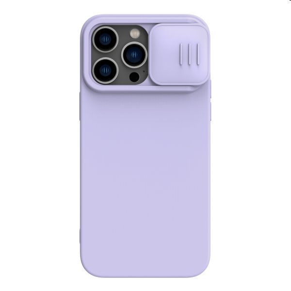 Zadný silikónový kryt Nillkin CamShield Silky pre Apple iPhone 14 Pro Max, fialová
