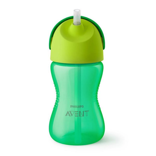 Philips Avent Hrnček 300 ml Bendy s ohybnou slamkou chlapec F055094