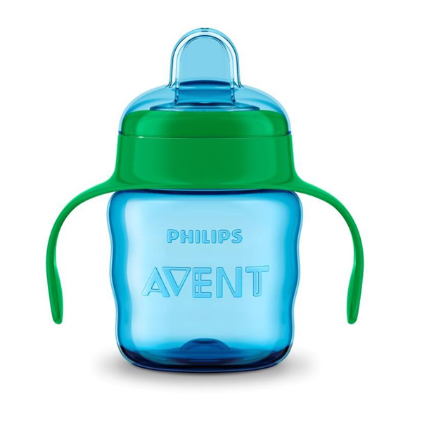 Philips Avent Hrnček pre prvé dúšky Klasik 200 ml s držadlami chlapec