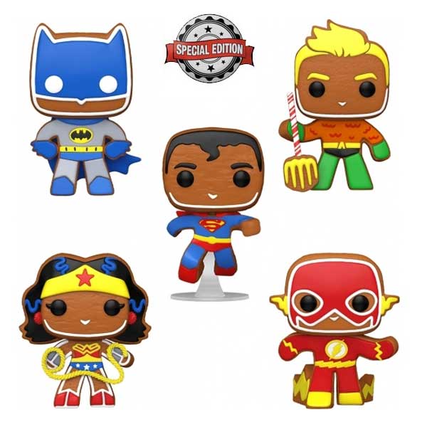 POP! 5 Pack DC Heroes Gingerbread (DC) Special Edition