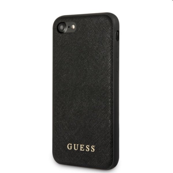 Zadný kryt Guess Saffiano PU Silicone pre Apple iPhone 7/8/SE20/SE22, čierna