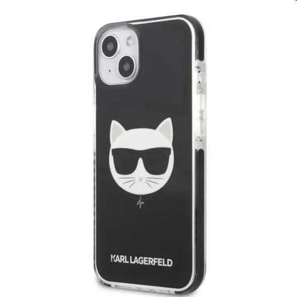 Puzdro Karl Lagerfeld TPE Choupette Head pre Apple iPhone 13, čierne