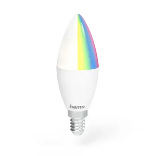 E-shop Hama SMART WiFi LED žiarovka, E14, 5,5 W, RGBW, stmievateľná