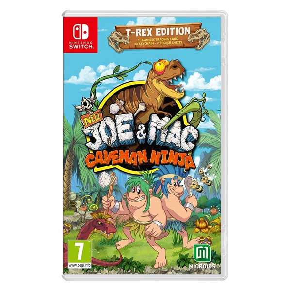 New Joe and Mac: Caveman Ninja (T-Rex Edition) [NSW] - BAZÁR (použitý tovar)